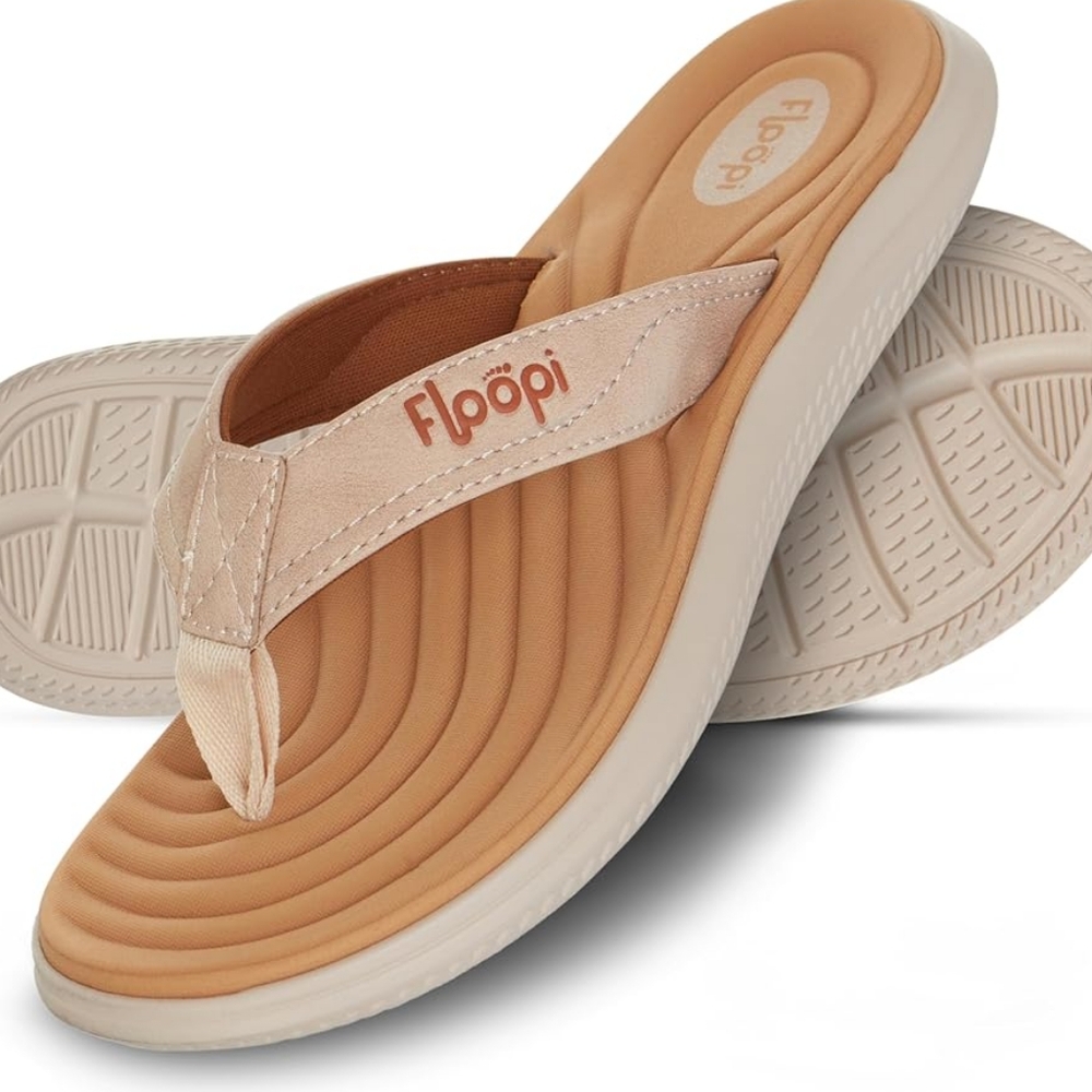 Floopi memory foam sandals, W8, NWT